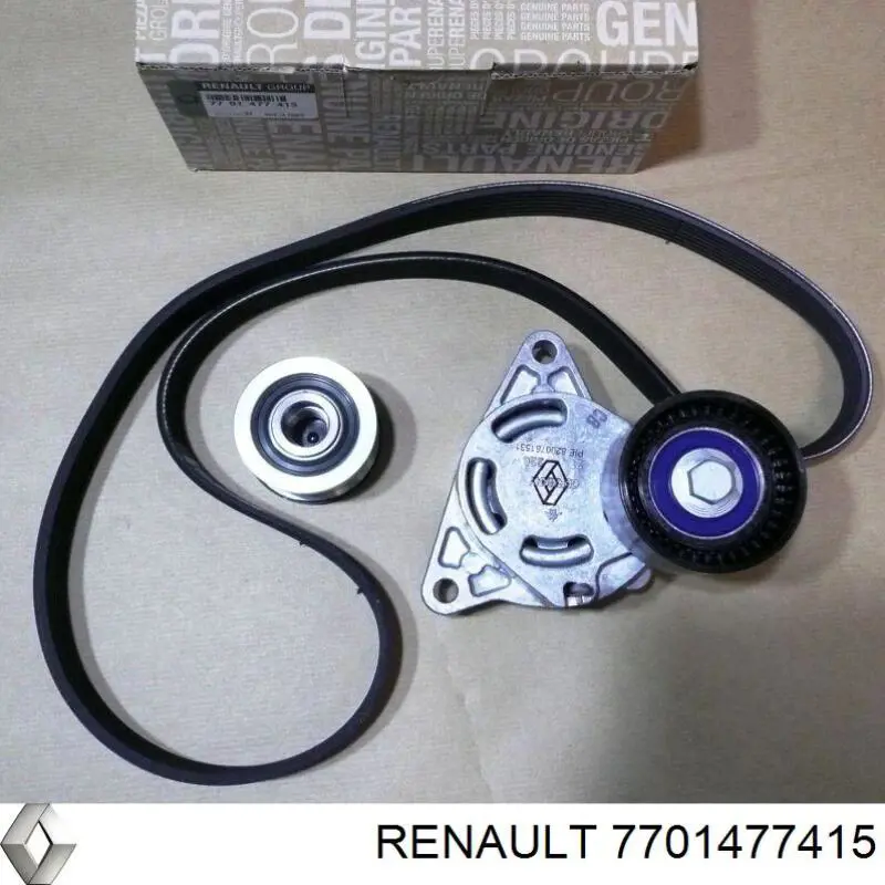 Correia dos conjuntos de transmissão, kit 7701477415 Renault (RVI)