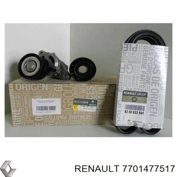 Compre 7701477517 Renault (RVI) Correia dos conjuntos de transmissão, kit