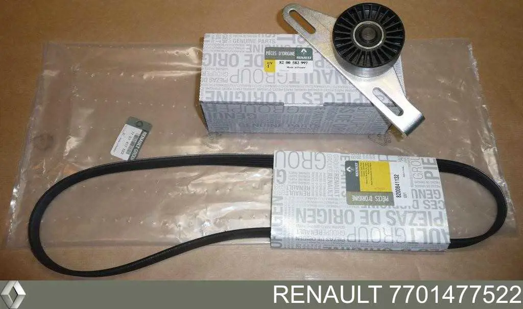 Correia dos conjuntos de transmissão, kit Renault (RVI) 7701477522 preço, a partir de 51,56 USD