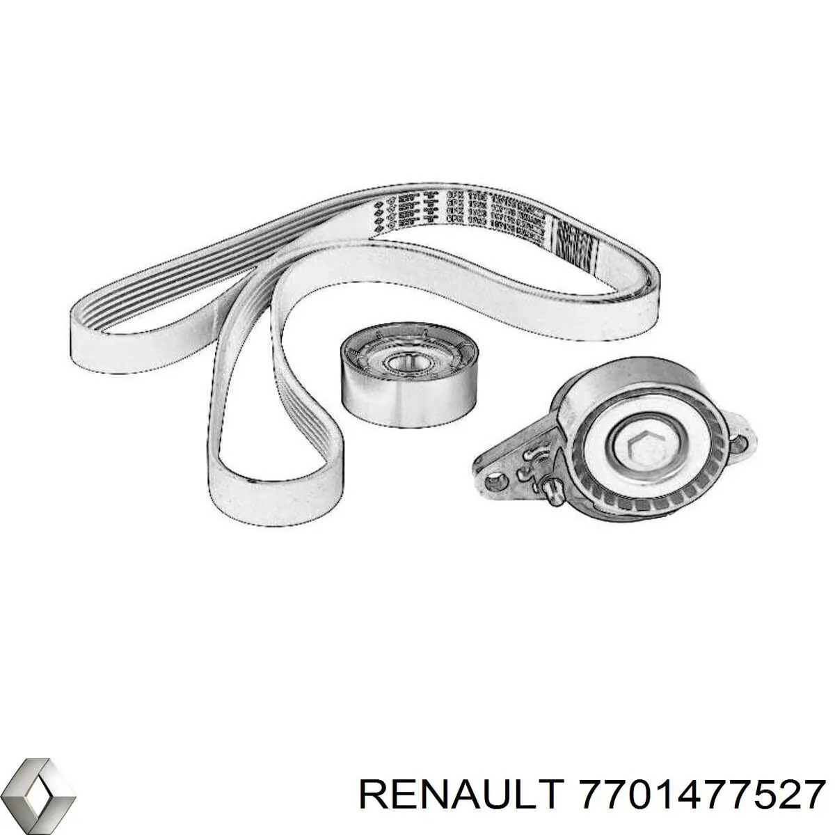 Correia dos conjuntos de transmissão, kit Renault (RVI) 7701477527 preço, a partir de 104,03 USD