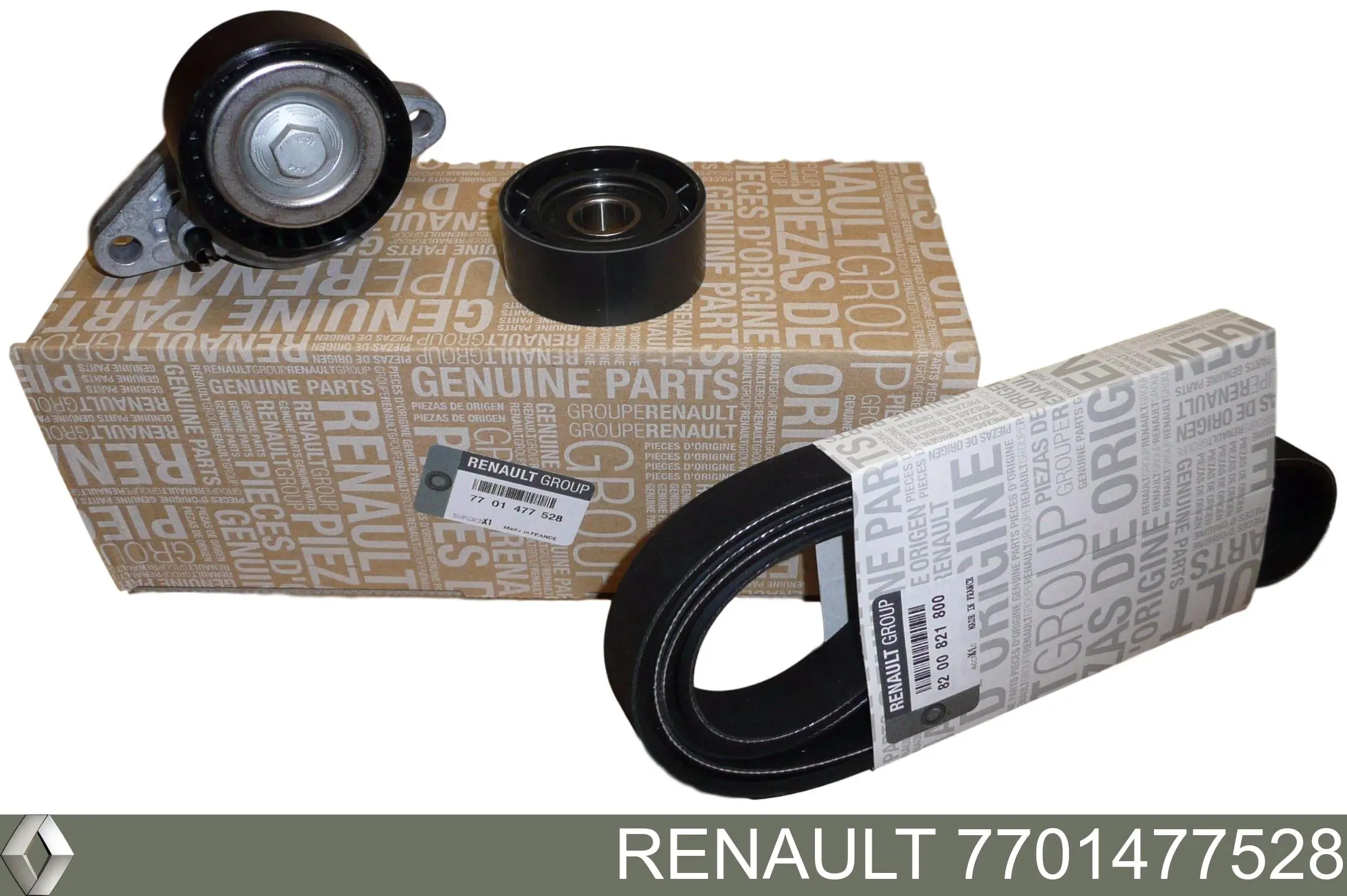 7701477528 Renault (RVI) Correia dos conjuntos de transmissão, kit
