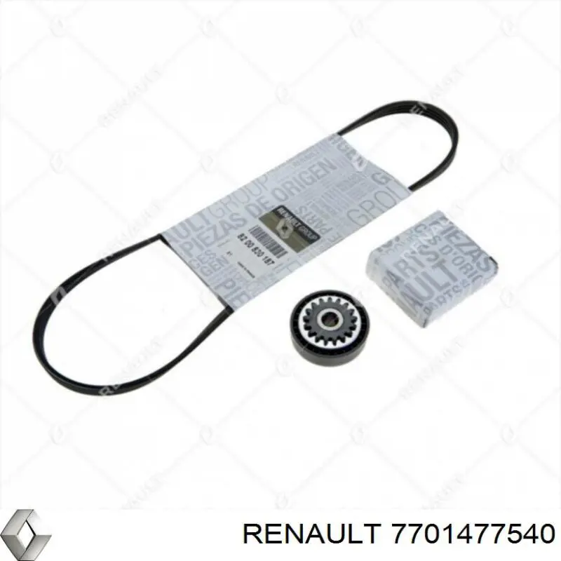 Compre 7701477540 Renault (RVI) Correia dos conjuntos de transmissão, kit