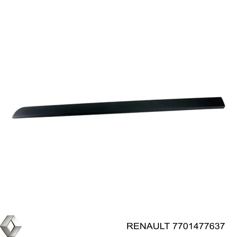 7701477637 Renault (RVI) Moldura da porta dianteira direita