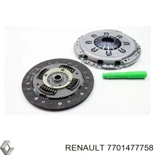 7701477758 Renault (RVI) Kit de embraiagem (3 peças)