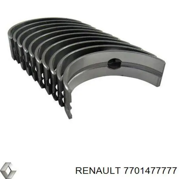 7701477777 Renault (RVI) Folhas inseridas principais de cambota, kit, padrão (STD)