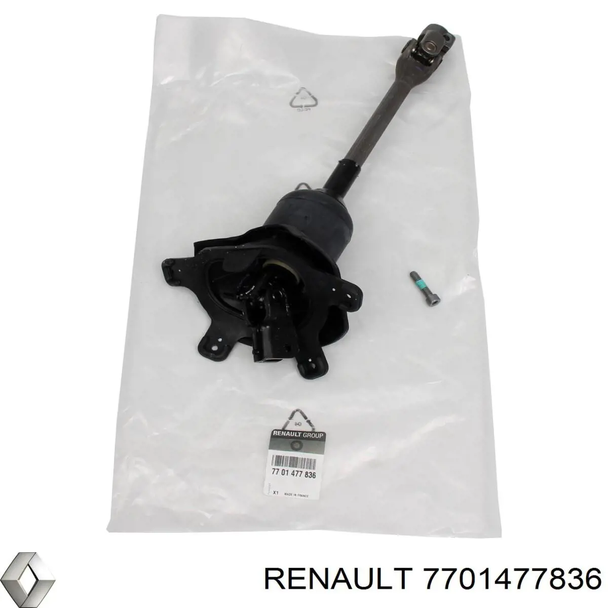 7701477836 Renault (RVI) Veio da coluna de direção superior