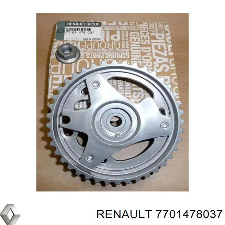 Engrenagem de cadeia da roda dentada da árvore distribuidora de motor Renault (RVI) 7701478037 preço, a partir de 28,95 USD
