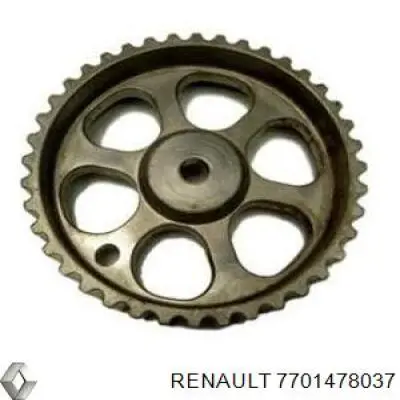 Compre 7701478037 Renault (RVI) Engrenagem de cadeia da roda dentada da árvore distribuidora de motor
