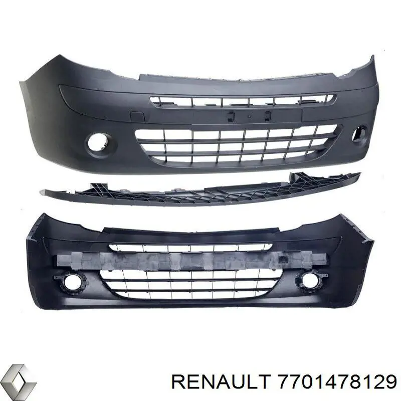7701478129 Renault (RVI) Pára-choque dianteiro