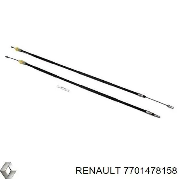 Cabo traseiro direito/esquerdo do freio de estacionamento Renault (RVI) 7701478158 preço, a partir de 52,34 USD