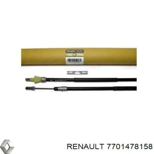 Compre 7701478158 Renault (RVI) Cabo traseiro direito/esquerdo do freio de estacionamento