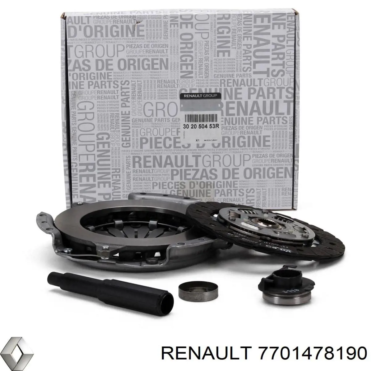 Compre 7701478190 Renault (RVI) Kit de embraiagem (3 peças)