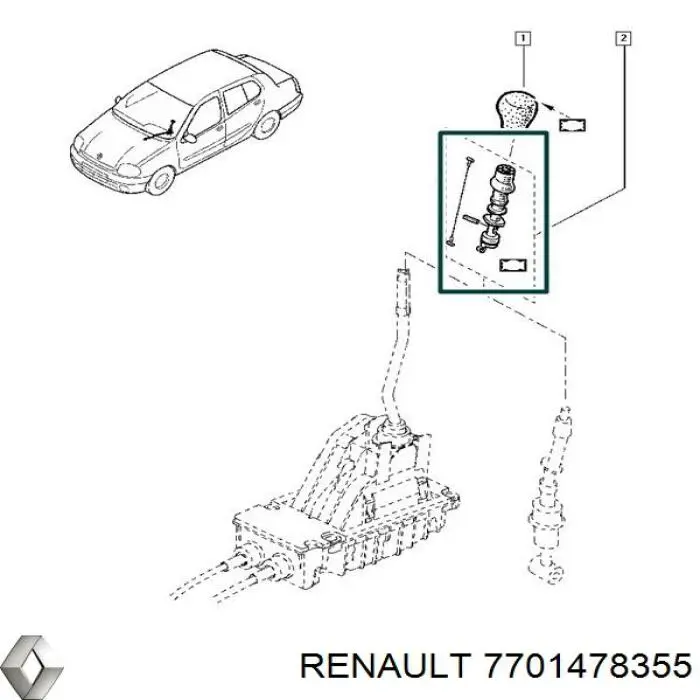 7701478355 Renault (RVI) Avalanca de mudança