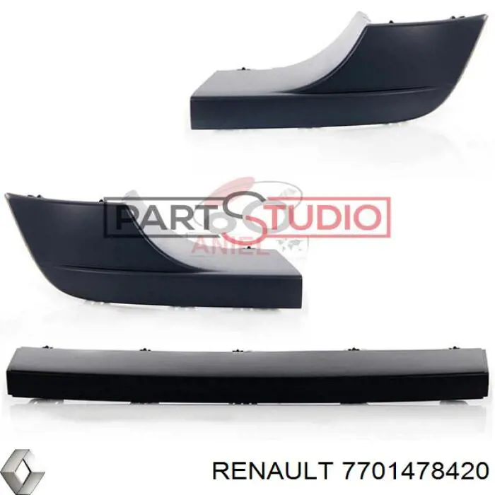 Placa sobreposta do pára-choque traseiro Renault (RVI) 7701478420 preço, a partir de 302,92 USD