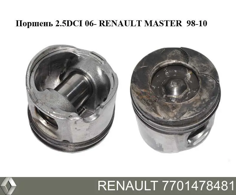 Pistão do kit para 1 cilindro, STD Renault (RVI) 7701478481 preço, a partir de 93,94 USD