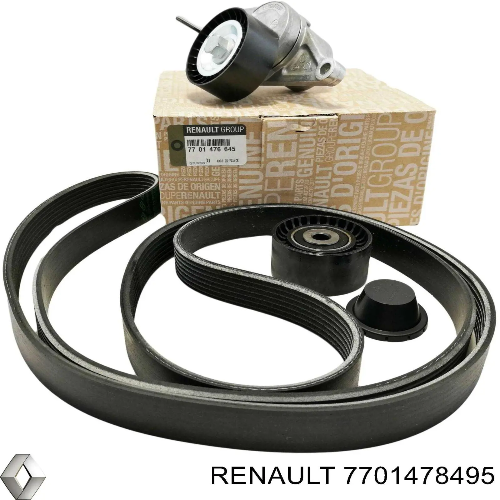 Compre 7701478495 Renault (RVI) Correia dos conjuntos de transmissão, kit