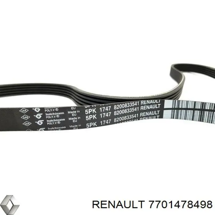 Compre 7701478498 Renault (RVI) Correia dos conjuntos de transmissão, kit