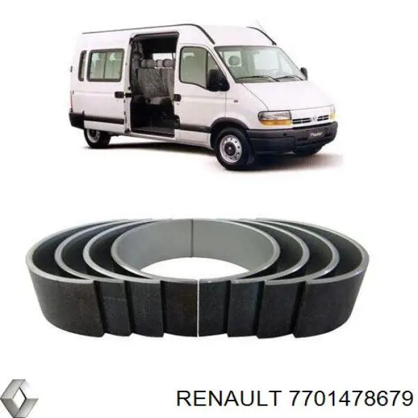 7701478679 Renault (RVI) Folhas inseridas de cambota de biela, kit, padrão (STD)