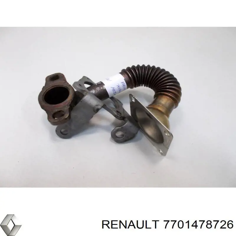 7701478726 Renault (RVI) Radiador do sistema EGR de recirculação dos gases de escape
