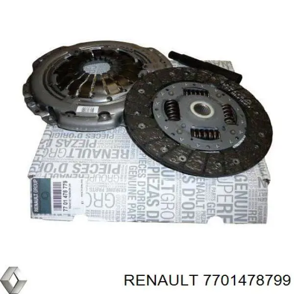7701478799 Renault (RVI) Kit de embraiagem (3 peças)