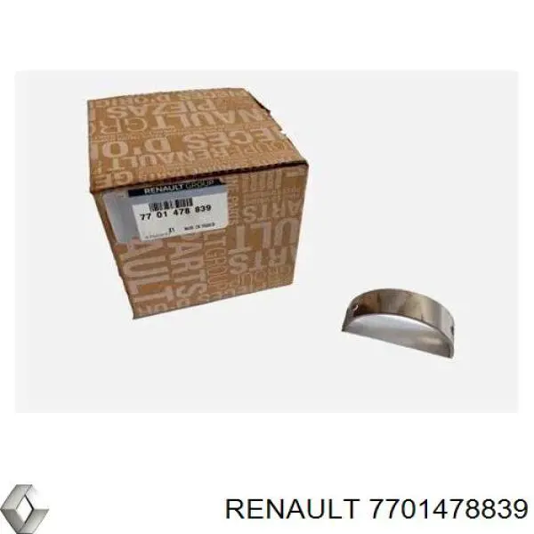 Folhas inseridas principais de cambota, kit, padrão (STD) Renault (RVI) 7701478839 preço, a partir de 35,06 USD