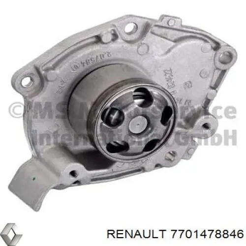 Bomba de água (bomba) de esfriamento Renault (RVI) 7701478846 preço, a partir de 113,35 USD