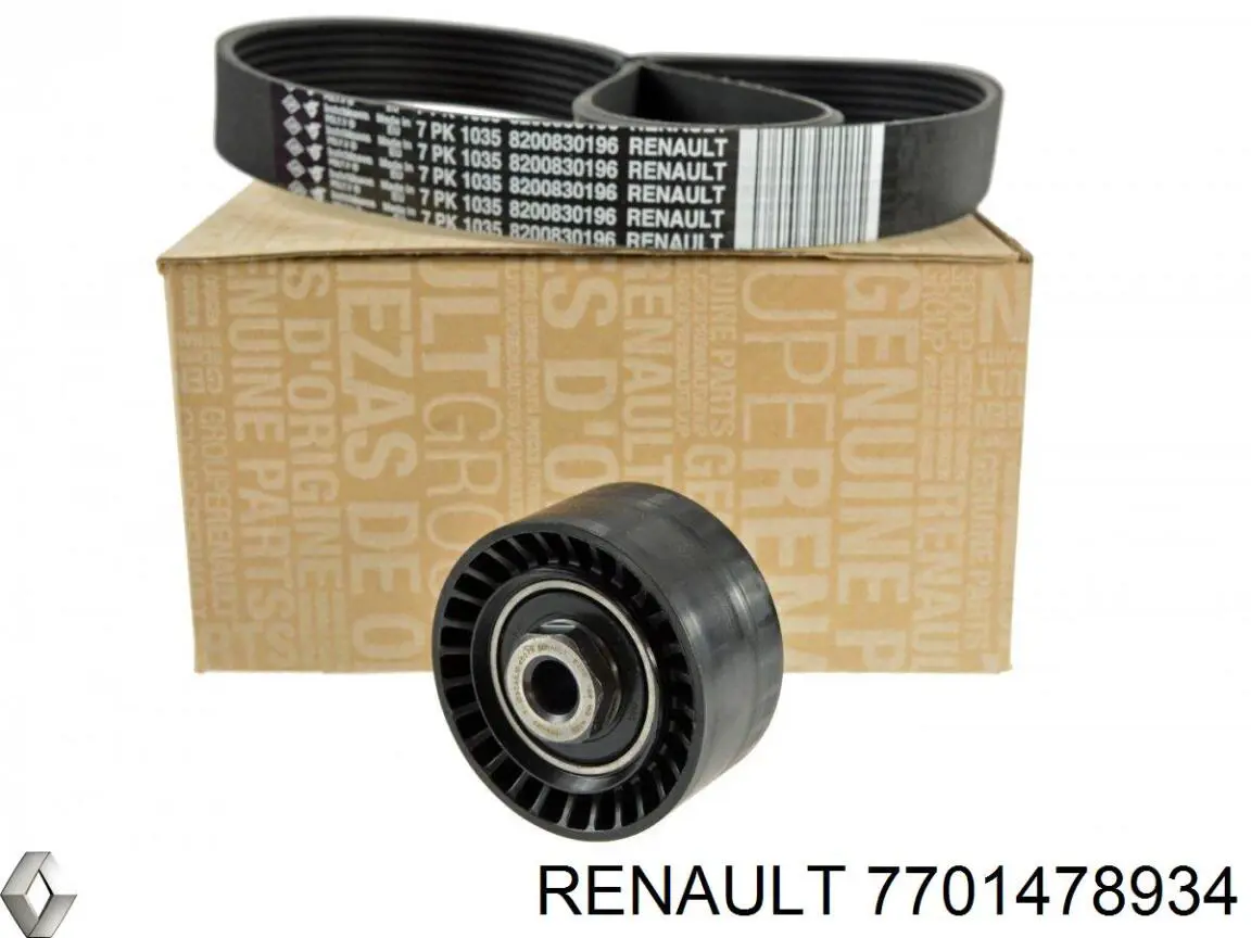 7701478934 Renault (RVI) Correia dos conjuntos de transmissão, kit
