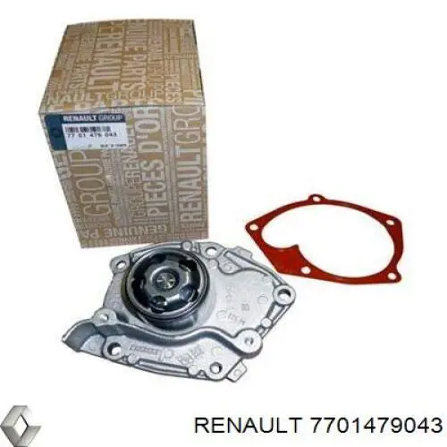 Bomba de água (bomba) de esfriamento Renault (RVI) 7701479043 preço, a partir de 53,21 USD