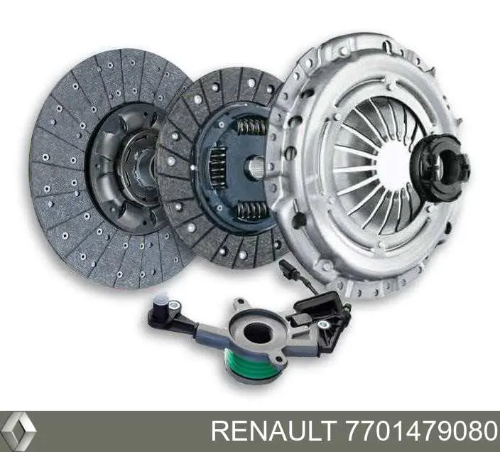 7701479080 Renault (RVI) Kit de embraiagem (3 peças)