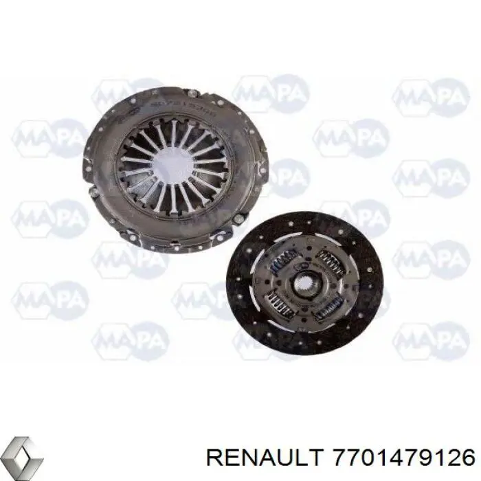 7701479126 Renault (RVI) Kit de embraiagem (3 peças)