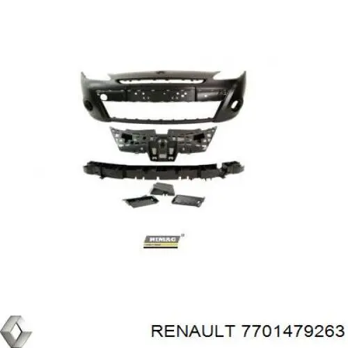Compre 7701479263 Renault (RVI) Pára-choque dianteiro