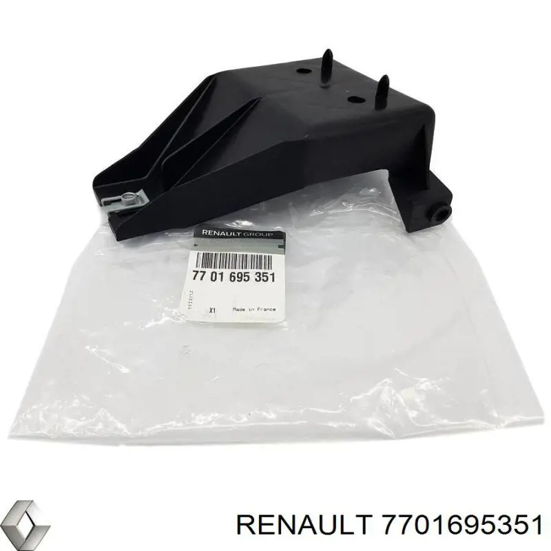 7701695351 Renault (RVI) Consola do pára-choque dianteiro direito