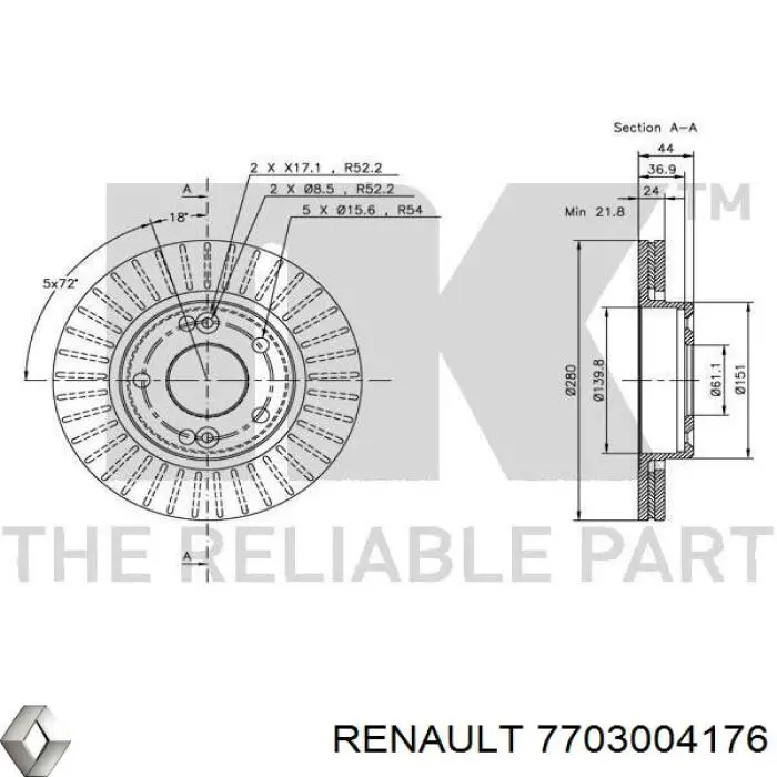 Parafuso do freio de disco Renault (RVI) 7703004176 preço, a partir de 3,44 USD