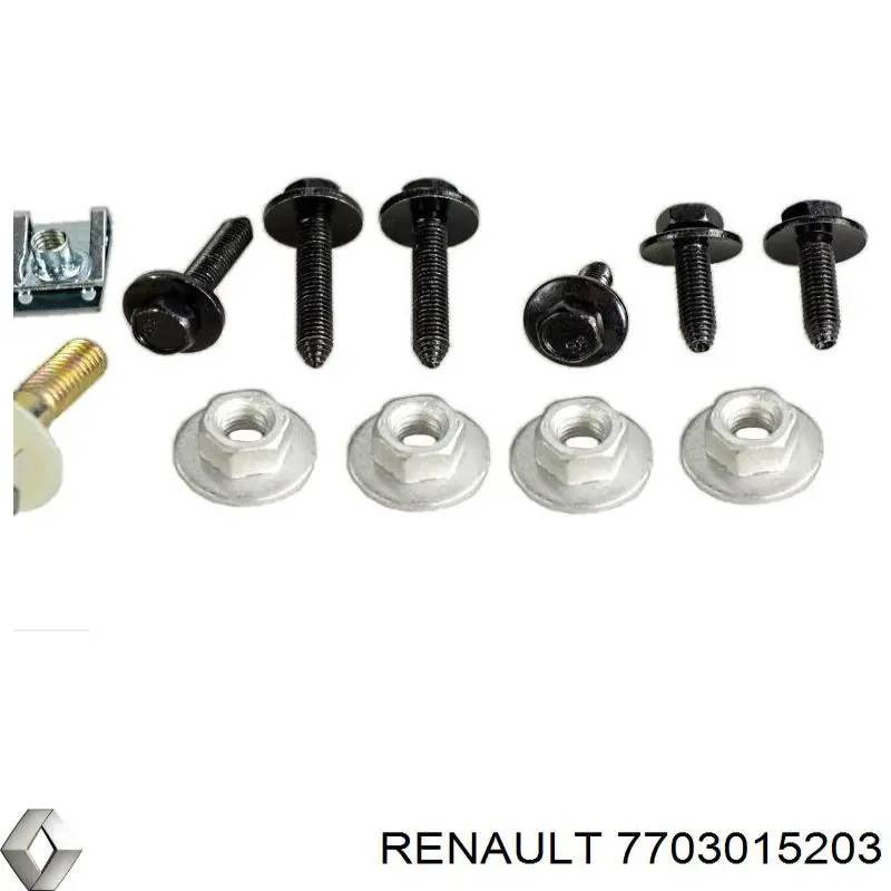 0112100Q5L Renault (RVI) Braçadeira de moldura do pára-lama