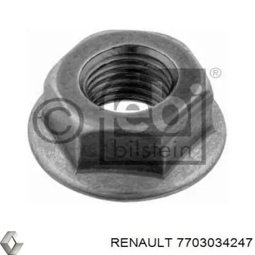 7703034247 Renault (RVI) Porca de apoio esférico de suspensão dianteira
