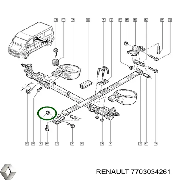  Renault (RVI) 7703034261 preço, a partir de  USD