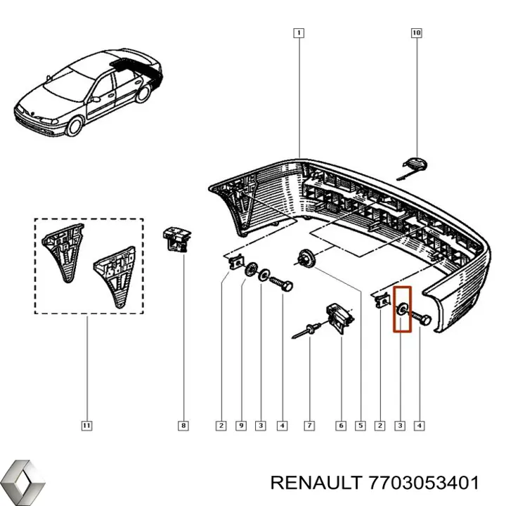 Compre 7703053401 Renault (RVI) 