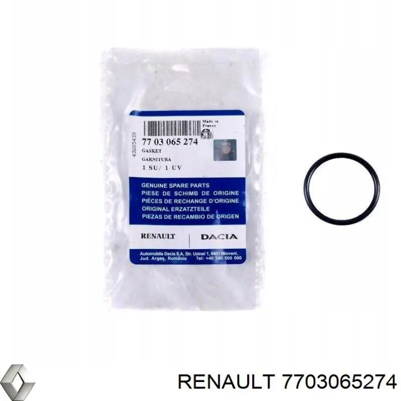 Anel de válvula de ventilação de cárter Renault (RVI) 7703065274 preço, a partir de 7,36 USD