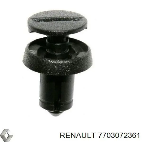 7703072361 Renault (RVI) Cápsula (prendedor) de fixação de revestimento da porta