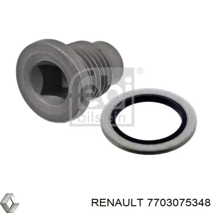 Compre 7703075348 Renault (RVI) Tampão de panela de motor