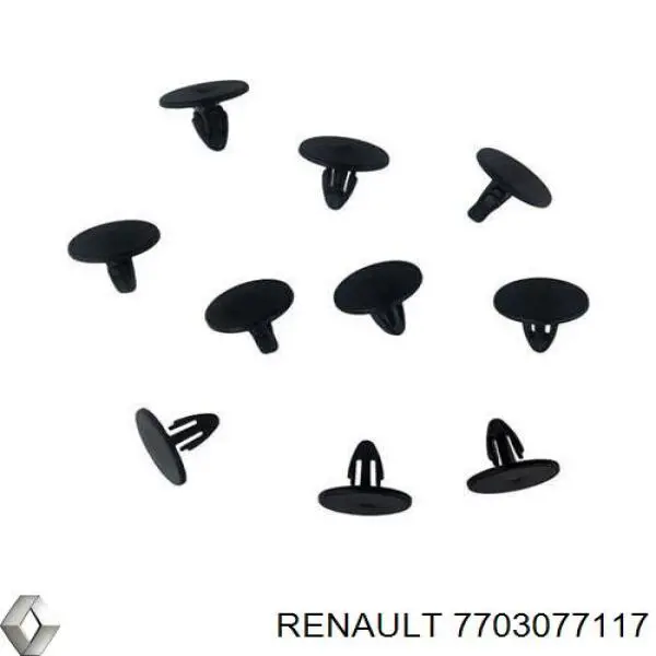 Cápsula (prendedor) de fixação de revestimento de tampa de porta-malas Renault (RVI) 7703077117 preço, a partir de 1,97 USD