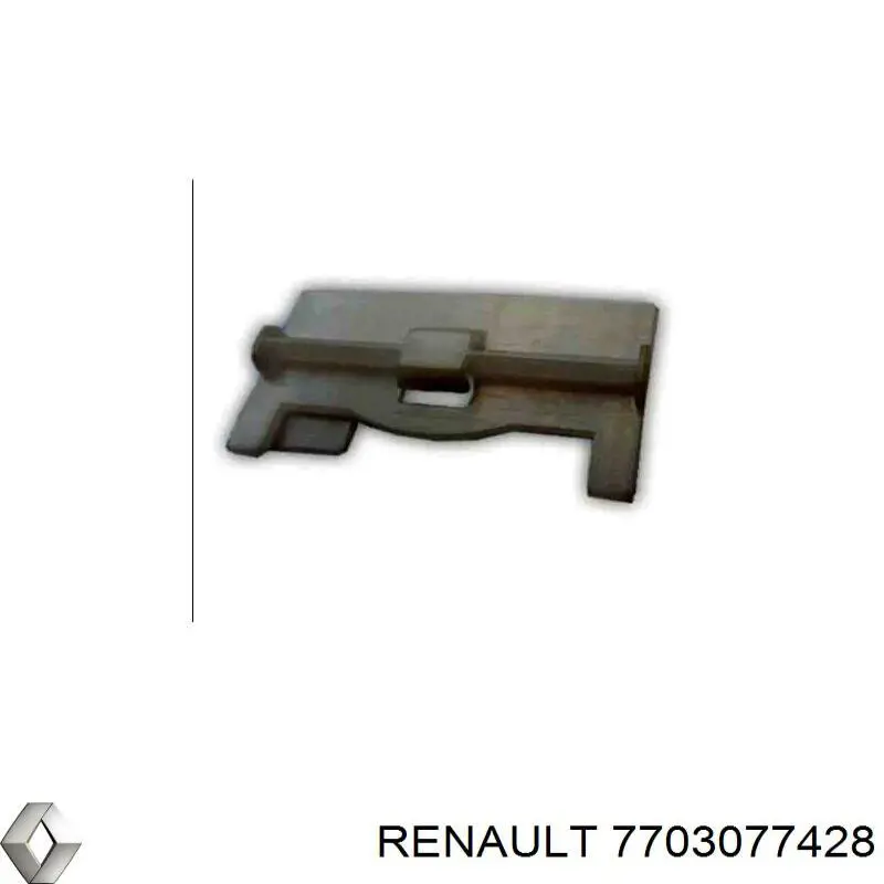 7703077428 Renault (RVI) Braçadeira de moldura do teto