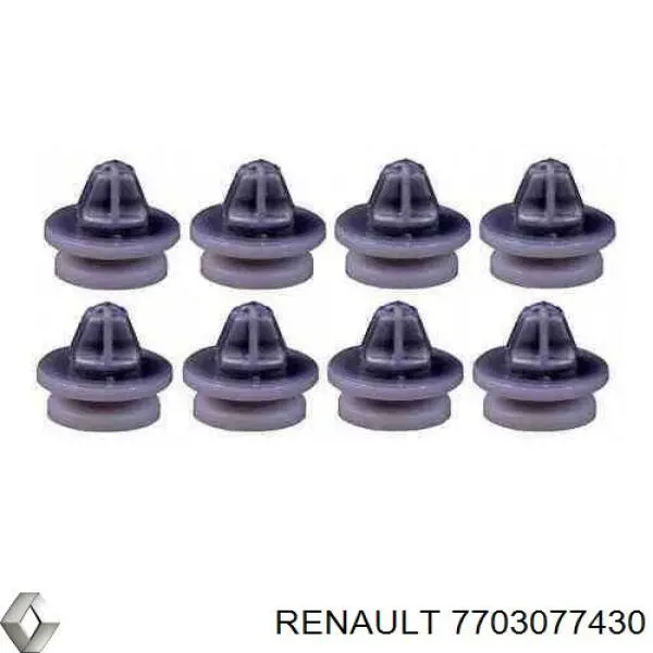 7703077430 Renault (RVI) Cápsula (prendedor) de fixação de revestimento da porta