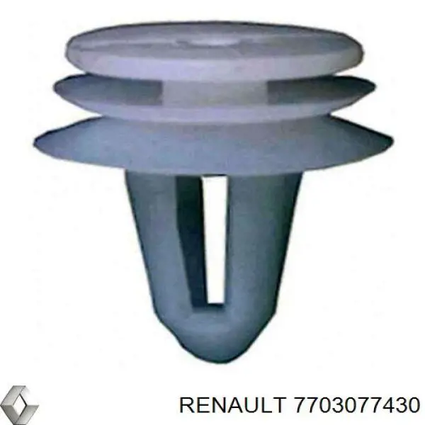 Cápsula (prendedor) de fixação de revestimento da porta 7703077430 Nissan/Infiniti