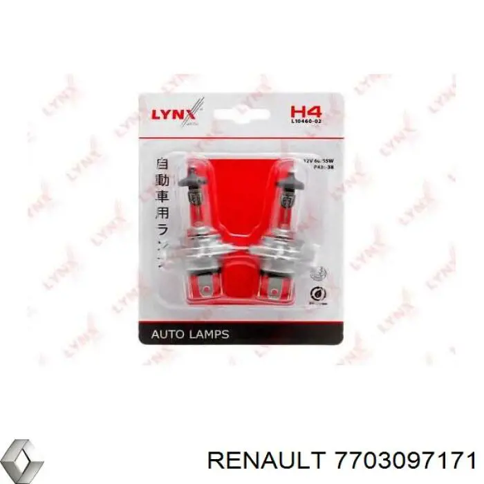 Lâmpada halógena Renault (RVI) 7703097171 preço, a partir de 9,02 USD