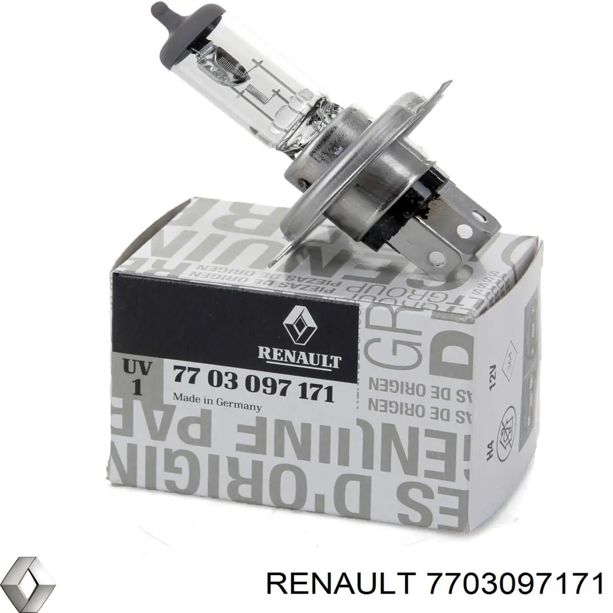 7703097171 Renault (RVI) Lâmpada halógena