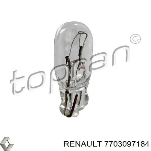 Lâmpada de painel (de painel de dispositivos) Renault (RVI) 7703097184 preço, a partir de 0,30 USD