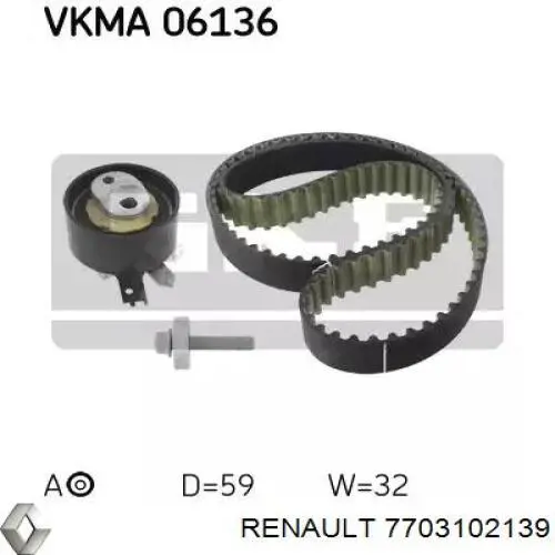 Parafuso da polia de cambota Renault (RVI) 7703102139 preço, a partir de 18,74 USD