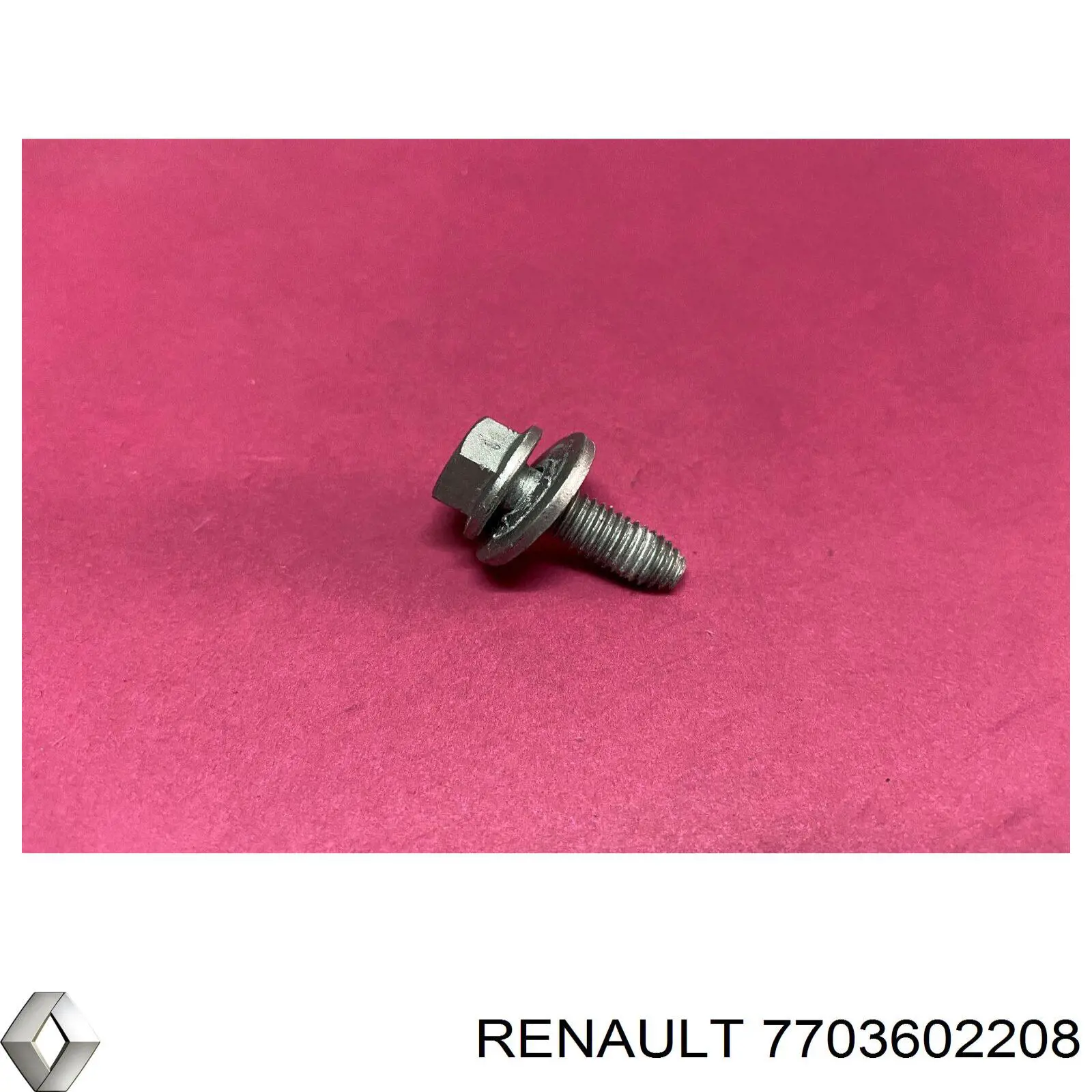 Compre 7703602208 Renault (RVI) Parafuso de fixação de braço oscilante dianteiro, inferior