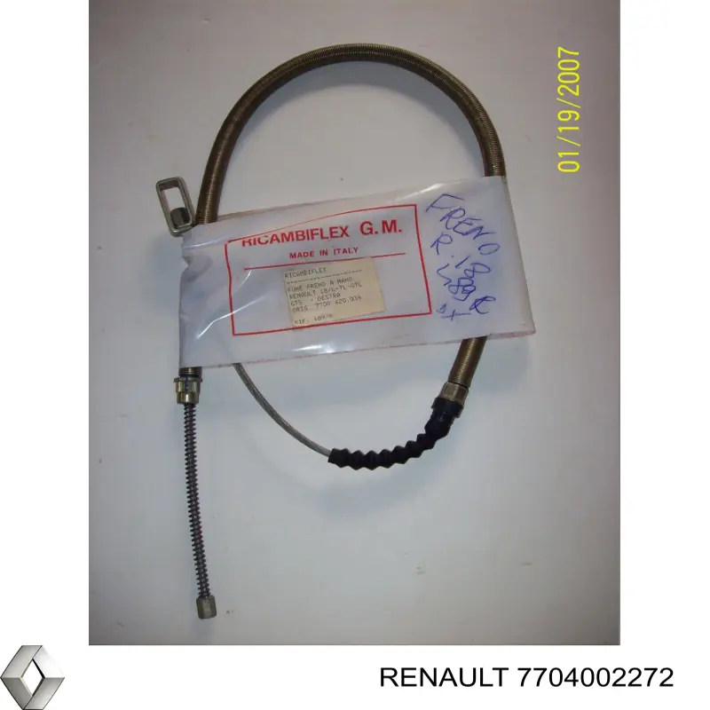 Cabo do freio de estacionamento traseiro direito Renault (RVI) 7704002272 preço, a partir de 16,57 USD